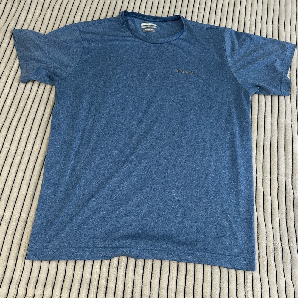 Columbia Men's Heathered Blue Short Sleeve Tee